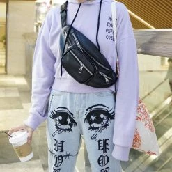 Unzzy HOT SALE K-KOP Ring Chest Bag KF90078