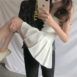 Unzzy HOT SALE High Waist Pleated Skirt KF2348 22 Unzzy HOT SALE High Waist Pleated Skirt KF2348