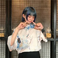 Unzzy HOT SALE Vintage Nautical Illustration Printed Short Sleeve T-shirt KF2362 18 Unzzy HOT SALE Vintage Nautical Illustration Printed Short Sleeve T-shirt KF2362