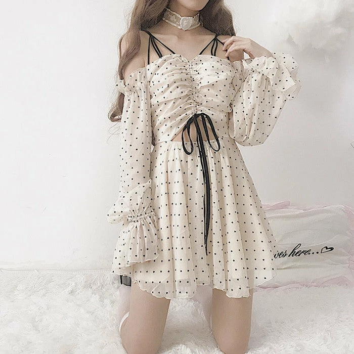 Unzzy Chic Polka Dot Dress KF90490 Dresses/Skirt 7 Unzzy Chic Polka Dot Dress KF90490 Dresses/Skirt