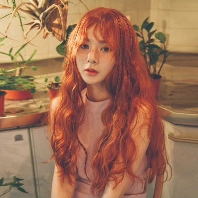 Unzzy HOT SALE ORANGE Corn Long Hair Wig KF24090 3 Unzzy HOT SALE ORANGE Corn Long Hair Wig KF24090
