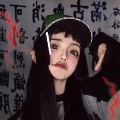 Unzzy HOT SALE Black Long Straight Wig KF90496