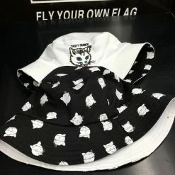 Unzzy Cat Head Black And White Hat KF90546 HOT SALE