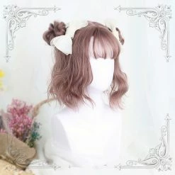 Unzzy HOT SALE Cute Rose Pink Wigs KF9264