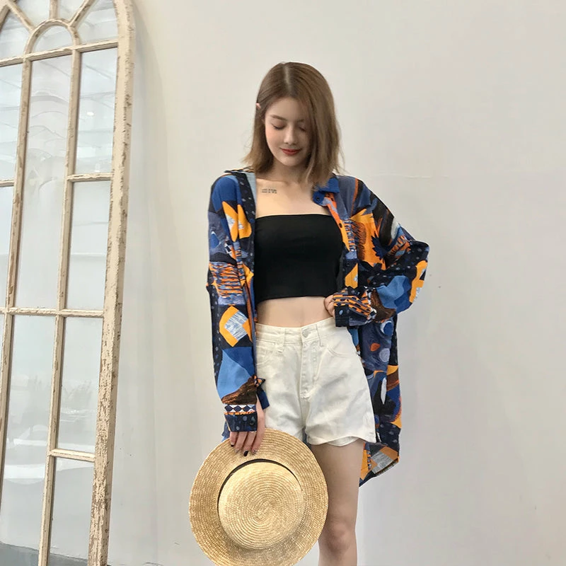 Unzzy HOT SALE Vintage Blue Shirt KF81397 2 Unzzy HOT SALE Vintage Blue Shirt KF81397