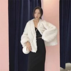 Unzzy Chic Lamb Hair Coat KF21703 HOT SALE 17 Unzzy Chic Lamb Hair Coat KF21703 HOT SALE