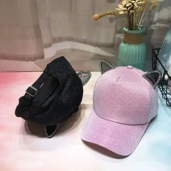 Unzzy HOT SALE Cat Ears Sequins Hat KF90524