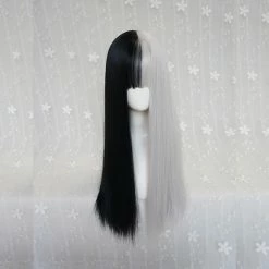 Unzzy Black And White Gradient Wig KF25004 HOT SALE 15 Unzzy Black And White Gradient Wig KF25004 HOT SALE