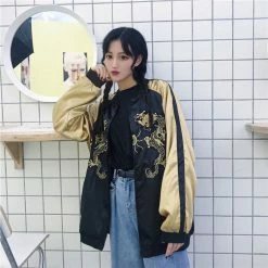 Unzzy Casual Embroidered Jacket KF80047