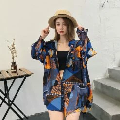 Unzzy HOT SALE Vintage Blue Shirt KF81397 7 Unzzy HOT SALE Vintage Blue Shirt KF81397