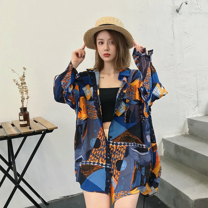 Unzzy HOT SALE Vintage Blue Shirt KF81397 3 Unzzy HOT SALE Vintage Blue Shirt KF81397