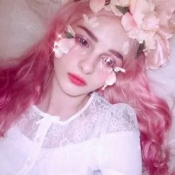 Unzzy Pink Gradient Big Wave Wig KF24088