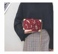 Unzzy Embroidered Stars Shoulder Crossbody Bag KF24012 HOT SALE