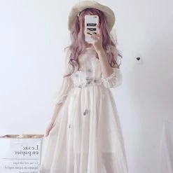 Unzzy HOT SALE Flower Mesh Dress KF9404 11 Unzzy HOT SALE Flower Mesh Dress KF9404