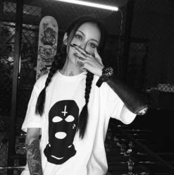 Unzzy HOT SALE Robber Mask Short Sleeve T Shirt KF2266