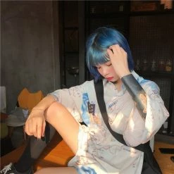 Unzzy HOT SALE Vintage Nautical Illustration Printed Short Sleeve T-shirt KF2362