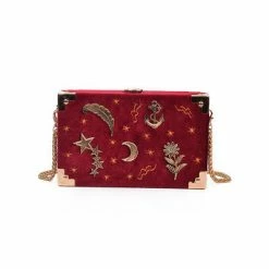 Unzzy Embroidered Stars Shoulder Crossbody Bag KF24012 HOT SALE