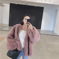 Unzzy Chic Lamb Hair Coat KF21703 HOT SALE 20 Unzzy Chic Lamb Hair Coat KF21703 HOT SALE