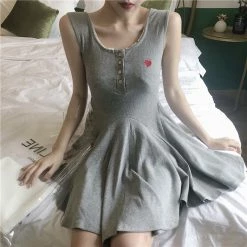 Unzzy HOT SALE Soft Sister, Sweet And Irregular Slim Dress KF2019