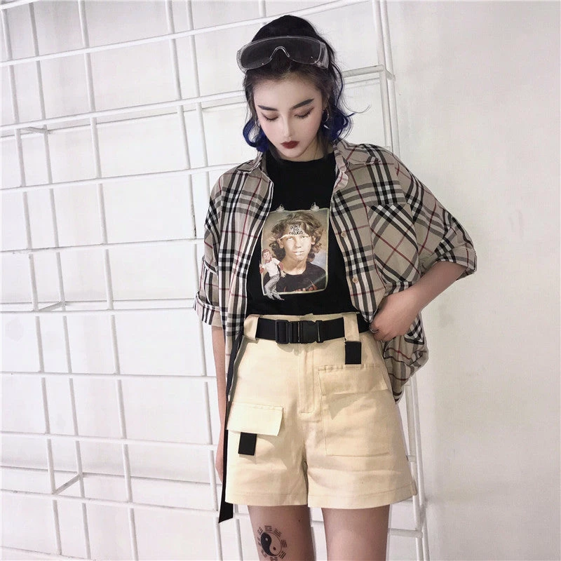 Unzzy Retro Tooling Shorts Pants KF2241 4 Unzzy Retro Tooling Shorts Pants KF2241