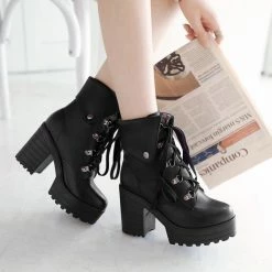 Unzzy HOT SALE Artin Boots High Heels KF81775