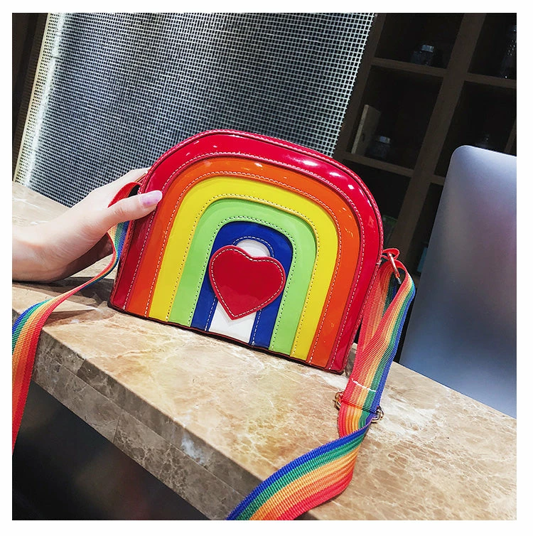 Unzzy Rainbow Diagonal Bag KF90556 HOT SALE 6 Unzzy Rainbow Diagonal Bag KF90556 HOT SALE