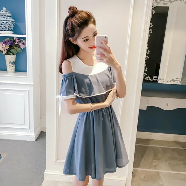 Unzzy Off-the-shoulder Ruffled Dress KF50044 HOT SALE 1 Unzzy Off-the-shoulder Ruffled Dress KF50044 HOT SALE