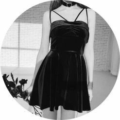 Unzzy Punk Dark Dress KF90193