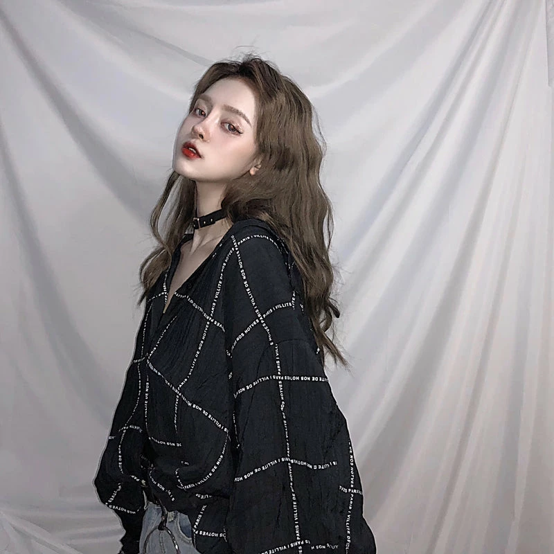 Unzzy Harajuku Long Sleeve Shirt KF30399 3 Unzzy Harajuku Long Sleeve Shirt KF30399