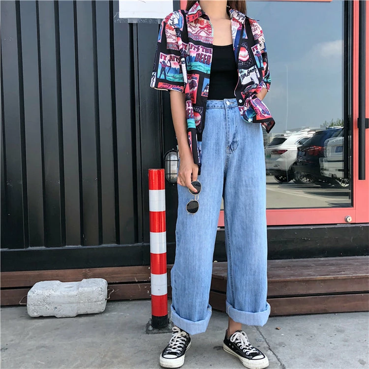 Unzzy HOT SALE Vintage American Single Breasted Shirt KF50118 4 Unzzy HOT SALE Vintage American Single Breasted Shirt KF50118