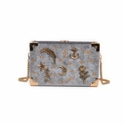 Unzzy Embroidered Stars Shoulder Crossbody Bag KF24012 HOT SALE