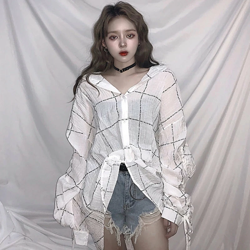 Unzzy Harajuku Long Sleeve Shirt KF30399 2 Unzzy Harajuku Long Sleeve Shirt KF30399