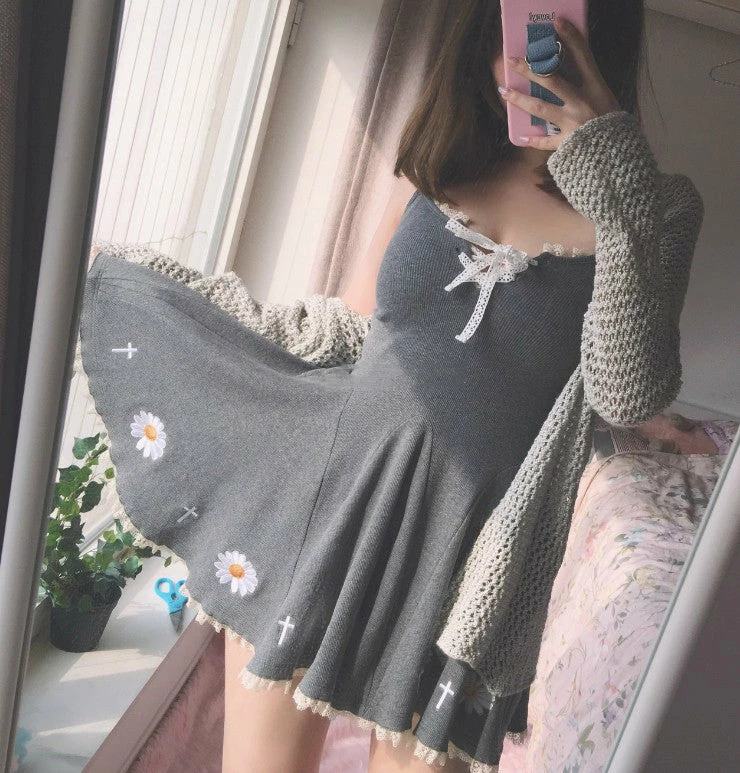 Unzzy Daisy Embroidered Dress KF81270 HOT SALE 1 Unzzy Daisy Embroidered Dress KF81270 HOT SALE