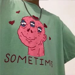 Unzzy Harajuku Three-eyed Monster Couple Tshirt KF24004 13 Unzzy Harajuku Three-eyed Monster Couple Tshirt KF24004