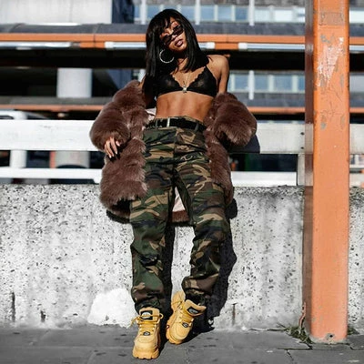 Unzzy Hip Hop Camouflage High Waist Pants KF81110 3 Unzzy Hip Hop Camouflage High Waist Pants KF81110
