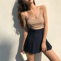 Unzzy HOT SALE High Waist Pleated Skirt KF2348 19 Unzzy HOT SALE High Waist Pleated Skirt KF2348