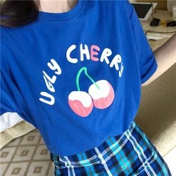 Unzzy Blue Embroidered Skirt KF2126 HOT SALE