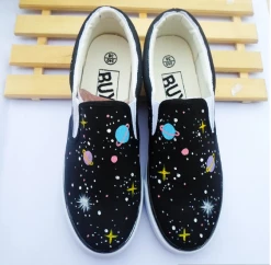 Unzzy Harajuku Galaxy Hand-Painted Canvas Shoes KF10080 8 Unzzy Harajuku Galaxy Hand-Painted Canvas Shoes KF10080