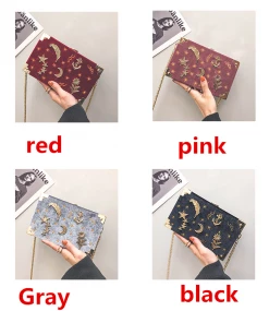 Unzzy Embroidered Stars Shoulder Crossbody Bag KF24012 HOT SALE