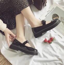 Unzzy Retro Black Leather Shoes KF25072 HOT SALE 8 Unzzy Retro Black Leather Shoes KF25072 HOT SALE