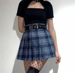 Unzzy Black Openwork T-shirt KF90787