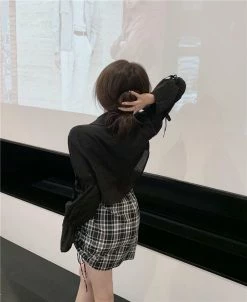 Unzzy HOT SALE Fashion Plaid Dress KF82111