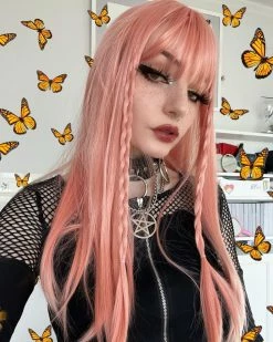 Unzzy PINK LONG STRAIGHT WIG KF31205 HOT SALE