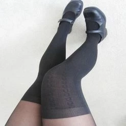 Kfashionstyle Black Thigh High Tights KF2004 HOT SALE