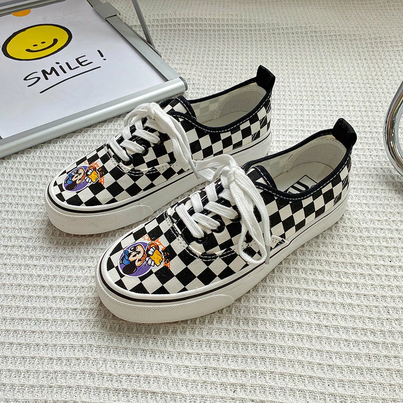 Unzzy ULZZANG Hand-painted Canvas Shoes KF82633 1 Unzzy ULZZANG Hand-painted Canvas Shoes KF82633