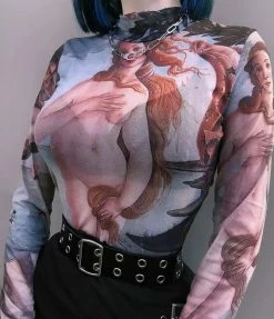 Unzzy Chic Oil Painting T-shirt KF90804 HOT SALE