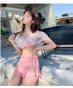 Unzzy Pink Two Piece Swimsuit KF82661