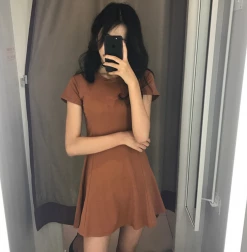 Kfashionstyle Basic Skater Dress KF40019