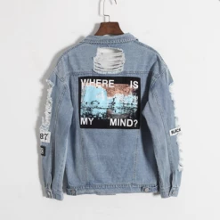 Kfashionstyle Where Is My Mind Denim Jacket KF30121