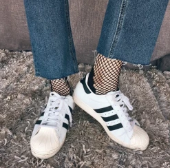 Kfashionstyle Black Fishnet 3 Pairs Of Socks KF2079